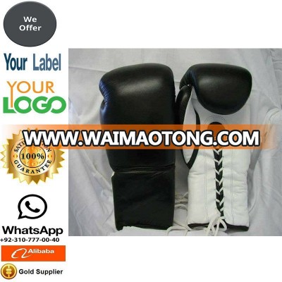 Leather Boxing Gloves with laces