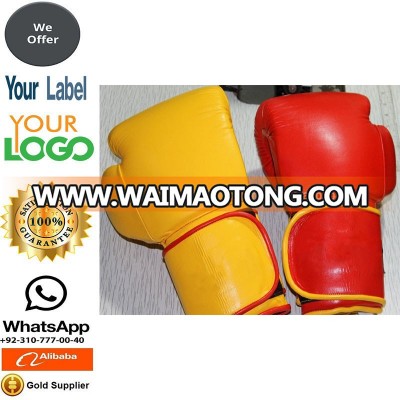 Boxing glove leather or artificial leather boxing glove